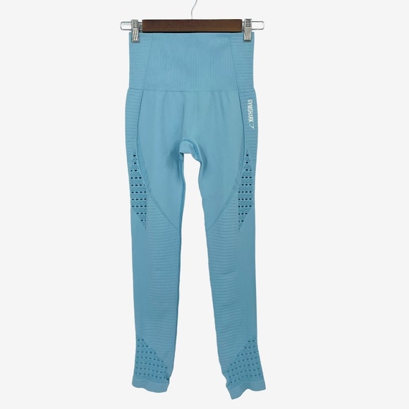 Gymshark Energy Seamless‎ Blue Leggings - Picture 1 of 7